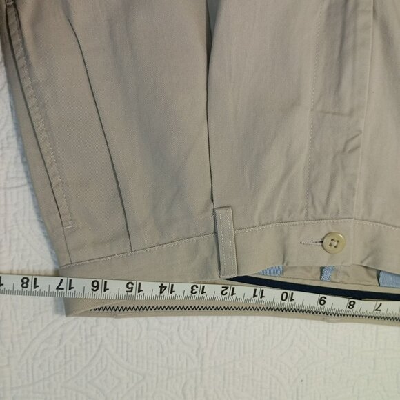 Nautica Pants Pleated Khaki Mens 33Wx30L 100% Cotton Business or Casual - Picture 8 of 10